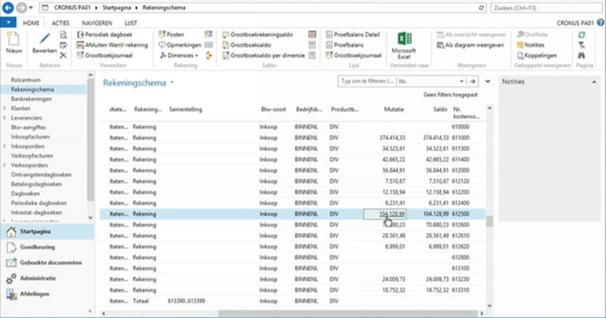 Afsluiten boekjaar in Microsoft Dynamics NAV