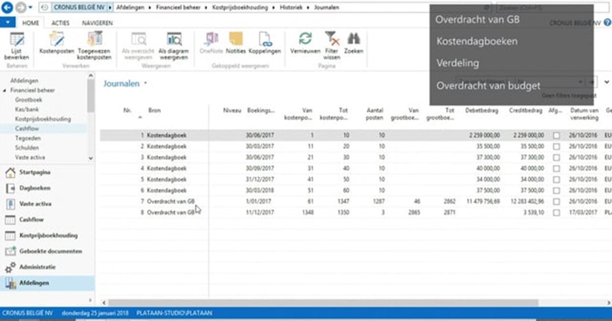 Cost Accounting in Microsoft Dynamics NAV