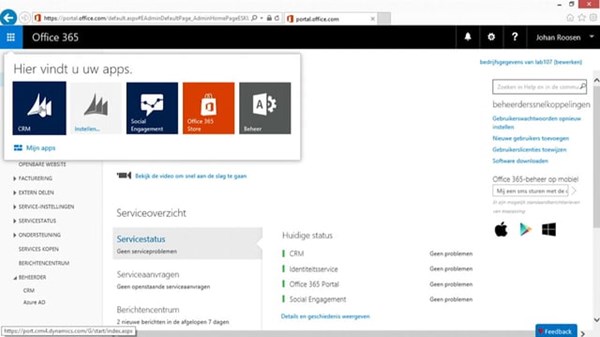 Online video training, Efficient werken met de Microsoft Dynamics CRM Web Client