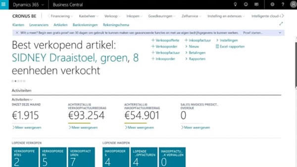 Online video training, Starten met Dynamics 365 Business Central